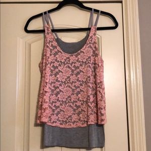 Lace tank top